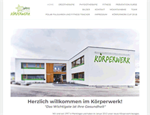 Tablet Screenshot of koerperwerk-online.de